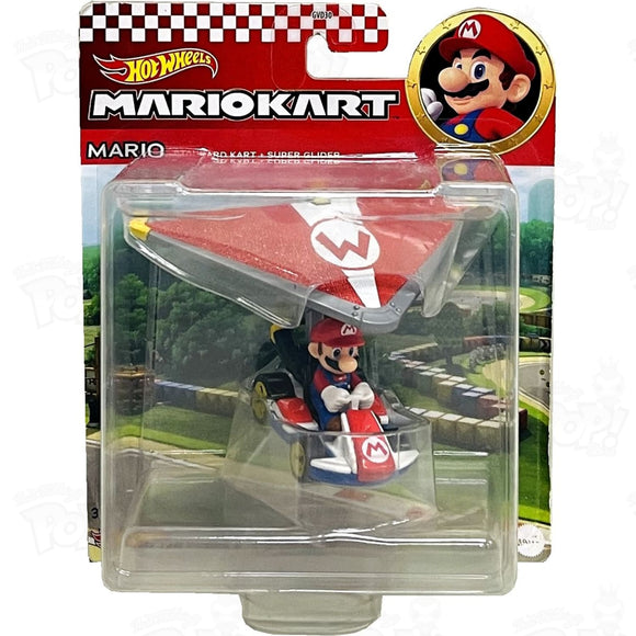Hot Wheels Mario In Standard Kart With Super Glider Loot