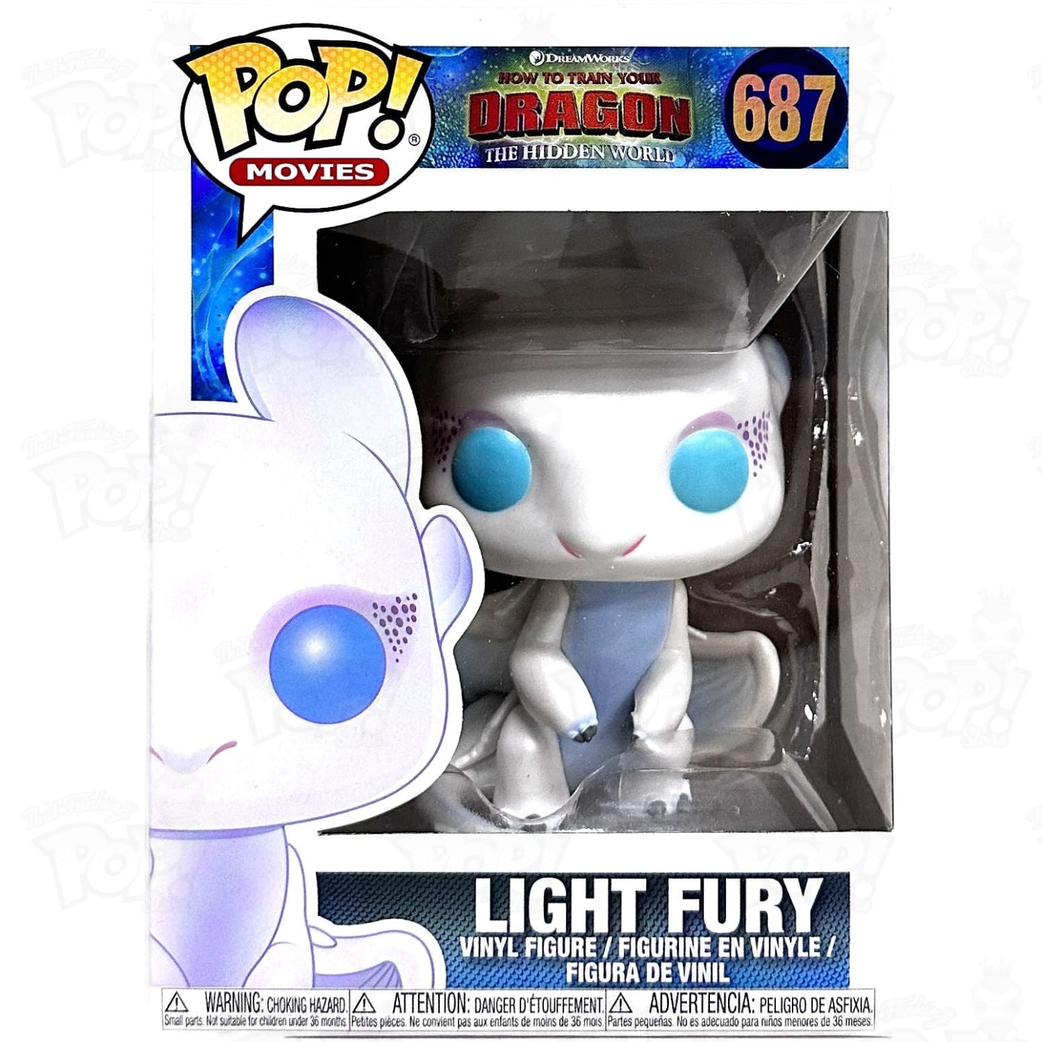 HOT Alpha Light Fury Funko Pop Custom Funko Light Fury Funko