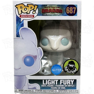 How To Train Your Dragon Light Fury (#687) Glitter Popcultcha Exclusive Funko Pop Vinyl