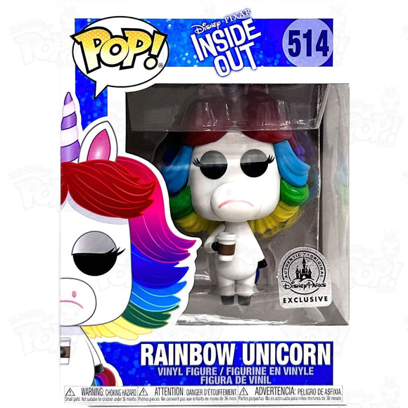 Inside Out Rainbow Unicorn (#514) Disney Parks Funko Pop Vinyl