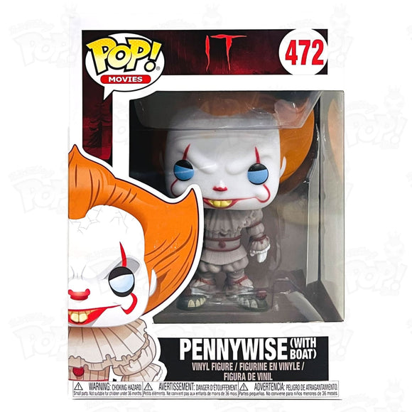It Pennywise With Boat (#472) Blue Eyes Funko Pop Vinyl