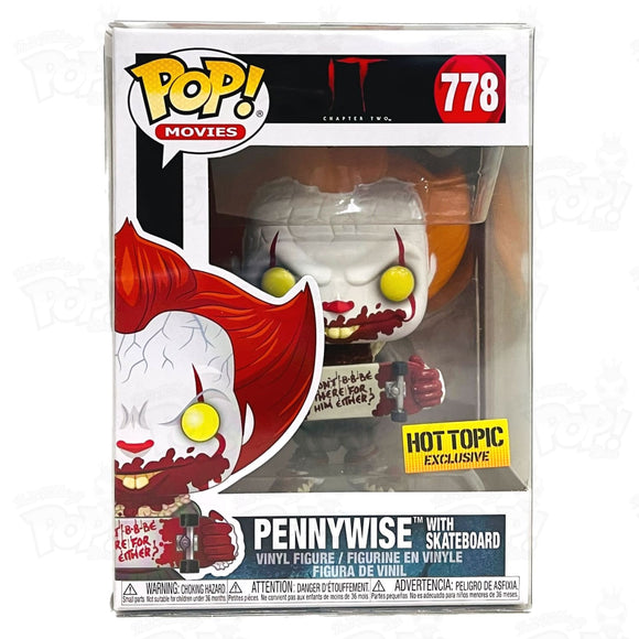 It Pennywise With Skateboard (#778) Hot Topic Funko Pop Vinyl