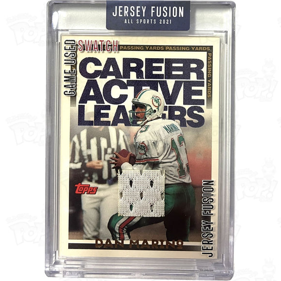 Jersey Fusion 2021: Dan Marino Game Used Swatch Card Trading Cards
