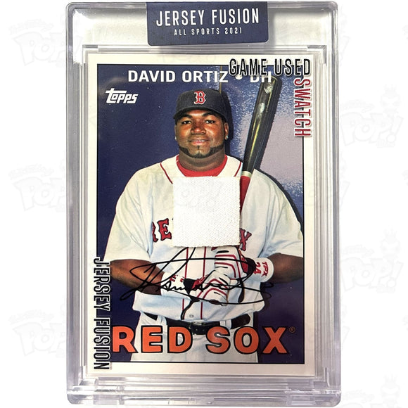 Jersey Fusion 2021: David Ortiz Game Used Swatch Card Trading Cards