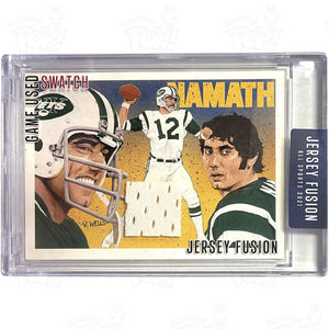 Jersey Fusion 2021: Joe Namath Game Used Swatch Card Trading Cards