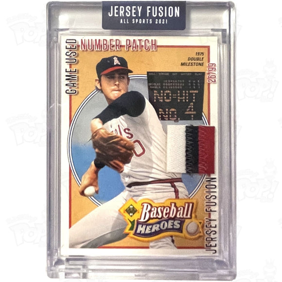 Jersey Fusion 2021: Nolan Ryan Game Used Number Patch Card Trading Cards
