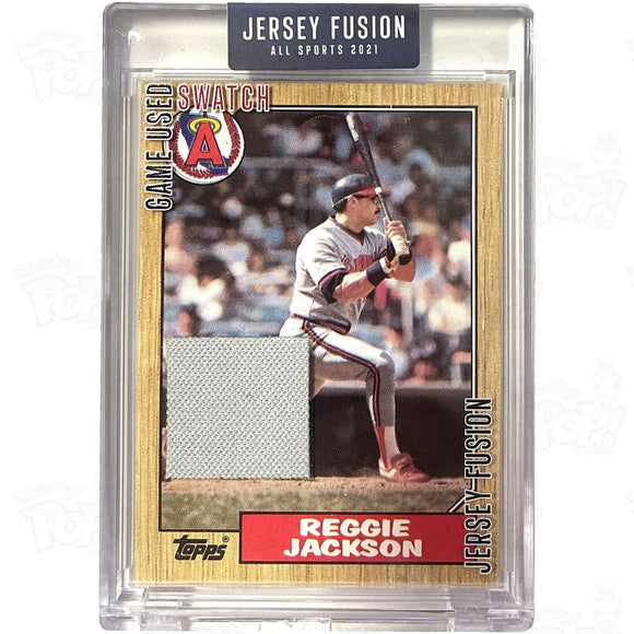 Jersey Fusion 2021: Reggie Jackson Game Used Swatch Card Trading Cards