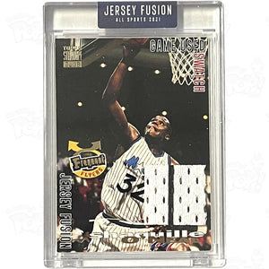 Jersey Fusion 2021: Shaquille Oneal Game Used Swatch Card Trading Cards
