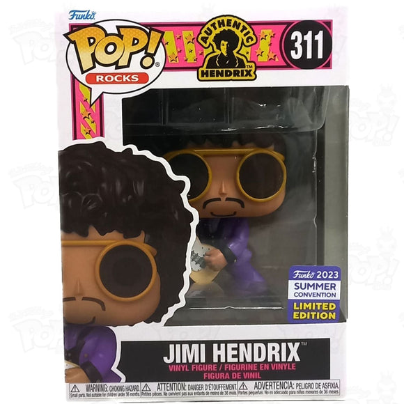 Jimi Hendrix #311 Funko Pop Blacklight SDCC 2023 Official Sticker LE 1500 Jimi Hendrix #311 Funko Pop Blacklight SDCC 2023 Official Sticker LE 1500