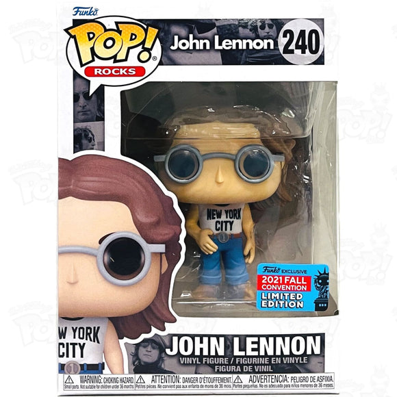 John Lennon Nycc Shirt (#240) 2021 Fall Convention Funko Pop Vinyl