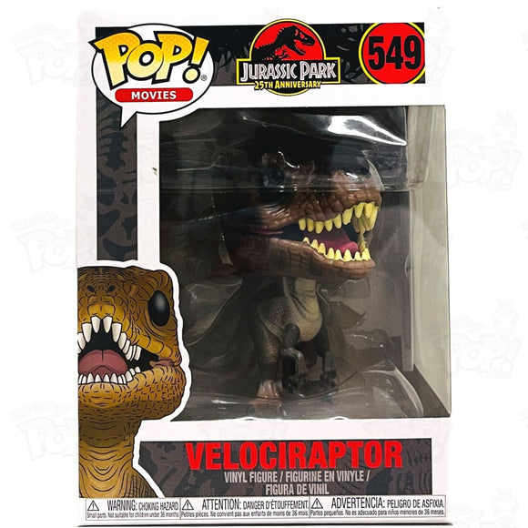 Jurassic Park 25Th Anniversary Velociraptor Black Eyes (#549) Funko Pop Vinyl