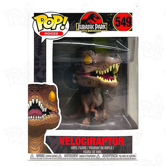 Jurassic Park 25Th Anniversary Velociraptor (#549) Funko Pop Vinyl