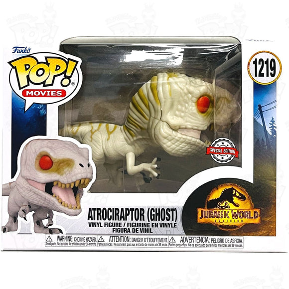 Jurassic World 3 Atrociraptor Ghost Pose (#1219) Funko Pop Vinyl