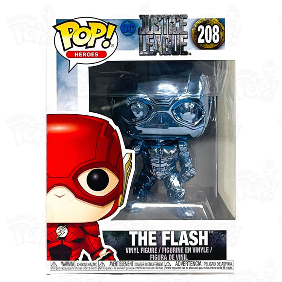 Justice League Flash (#208) Chrome - That Funking Pop Store! AA1