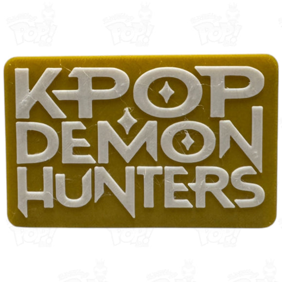 K Pop Demon Hunters Logo Display Sign (Gold) Loot