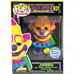 Killer Klowns From Outer Space Jumbo (#931) Black Light Funko Pop Vinyl