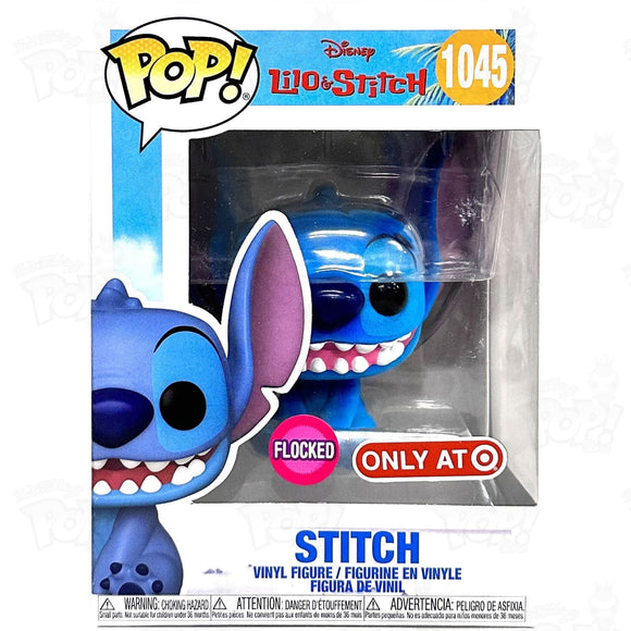 Disney Flocked Seated Stitch Limited Edition Pop! Vinyl Figure