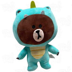 Line Friends Brown Dinosaur Costume Plush Loot