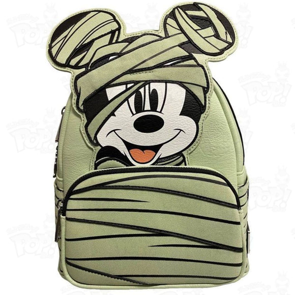 Loungefly Disney Mickey Mummy Glow in the Dark 10” Faux Leather