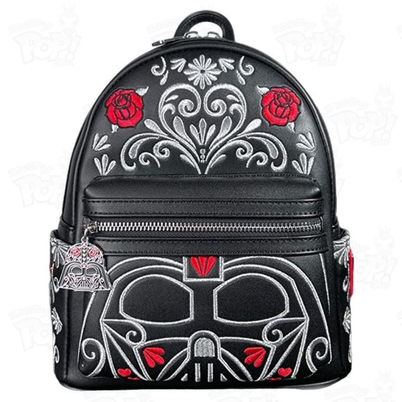 Loungefly Star Wars Darth Vader Floral Embroidered Faux Leather Mini Backpack Loot