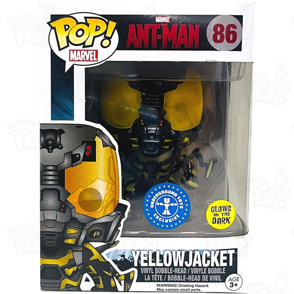 Marvel Ant-Man Yellow Jacket (#86) Gitd Underground Toys Funko Pop Vinyl