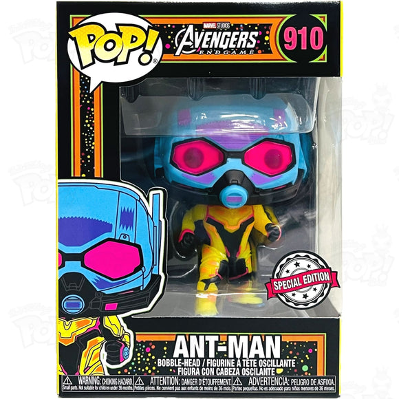 Marvel Avengers Ant-Man (#910) Black Light Funko Pop Vinyl