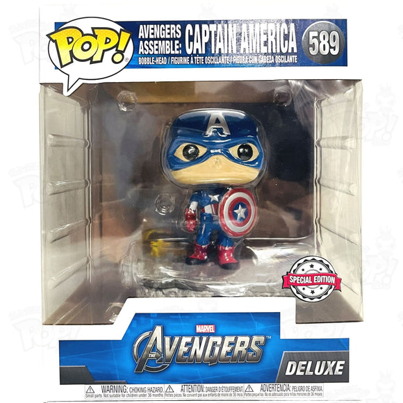 Marvel Avengers Assemble: Captain America (#589) Deluxe Funko Pop Vinyl