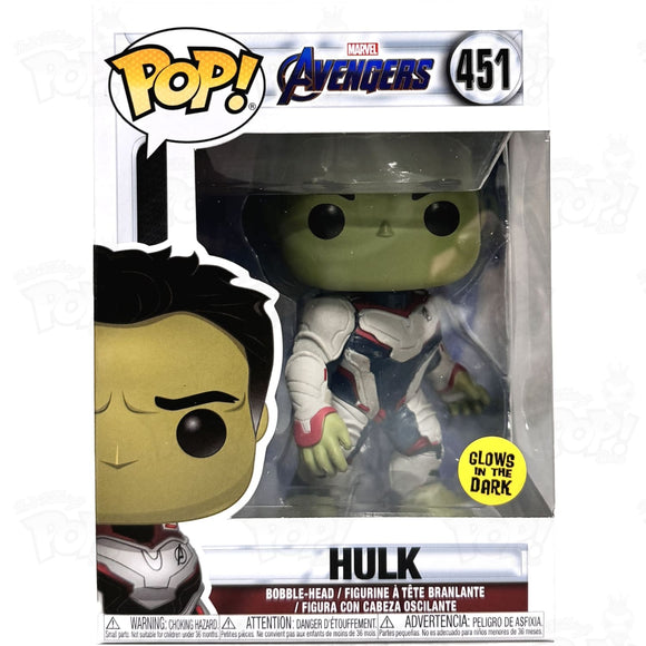 Marvel Avengers Endgame Hulk (#451) Gitd Funko Pop Vinyl