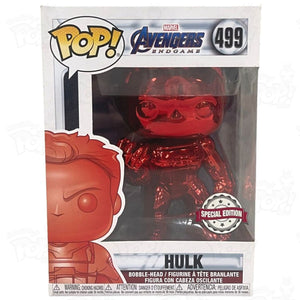 Marvel Avengers Endgame Hulk Chrome Red (#499) Funko Pop Vinyl