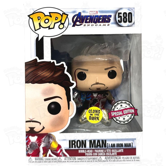 Marvel Avengers Endgame Iron Man (#580) Gitd Funko Pop Vinyl