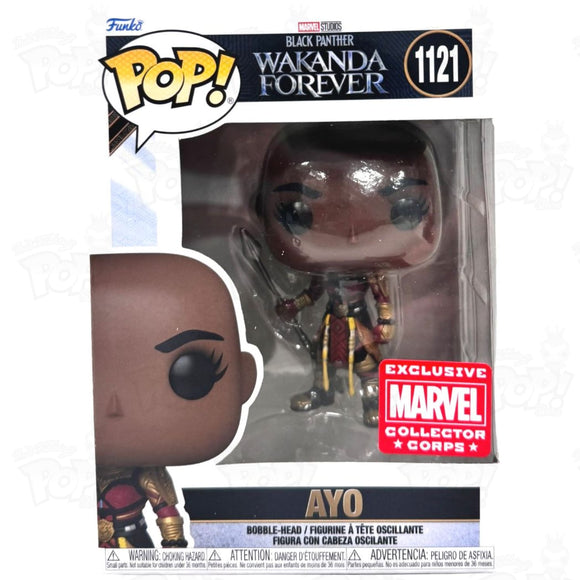 Marvel Black Panther Wakanda Forever Ayo (#1121) Collector Corps Funko Pop Vinyl