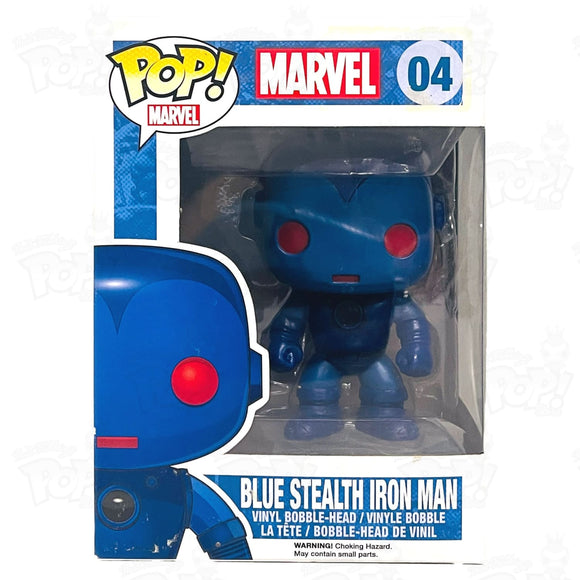 Marvel Blue Stealth Iron Man (#04) Funko Pop Vinyl