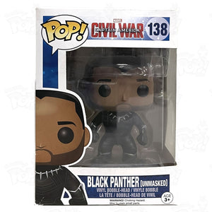 Marvel Captain America Black Panther Unmasked (#138) - That Funking Pop Store!