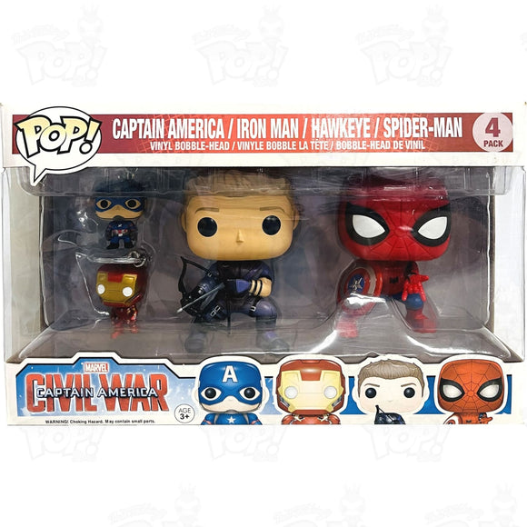 Marvel Captain America Civil War (4-Pack) Funko Pop Vinyl