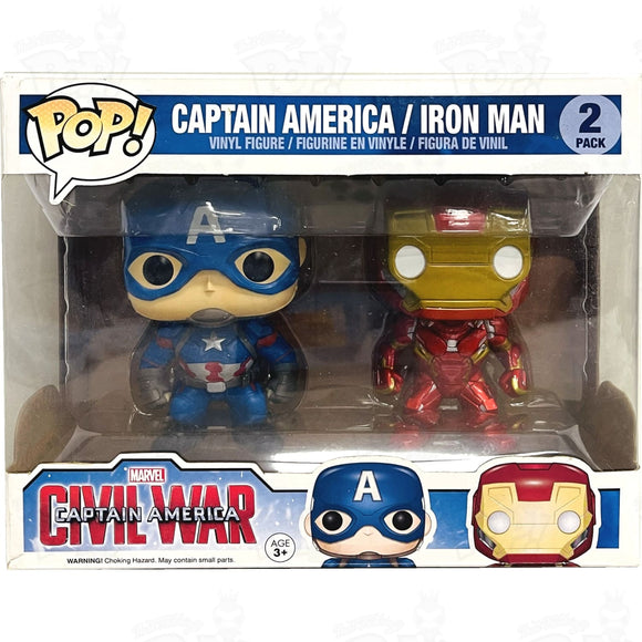 Marvel Captain America Civil War / Iron Man (2-Pack) Funko Pop Vinyl