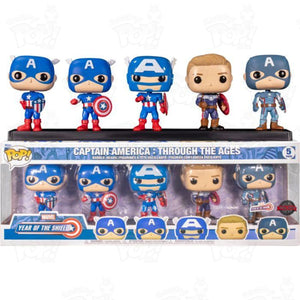 Captain America Through The Ages (5-Pack) Funko Pop Vinyl