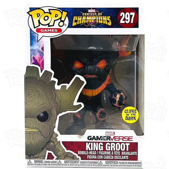 Marvel Contest Of Champions King Groot (#297) Gitd Funko Pop Vinyl