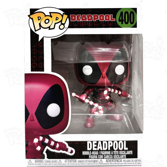 Marvel Deadpool (#400) Candy Canes Metallic Funko Pop Vinyl