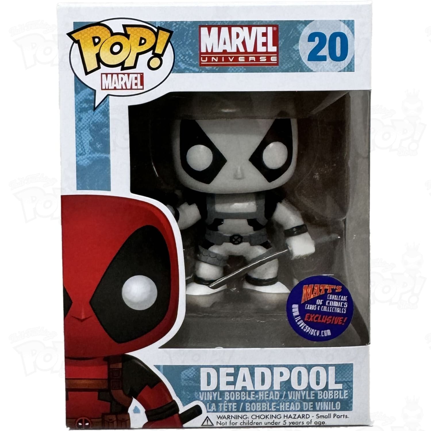 white deadpool funko