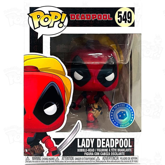 Marvel Deadpool Lady (#549) Pop In A Box Funko Vinyl