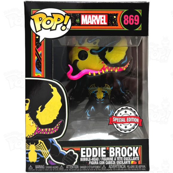 Marvel Eddie Brock (#869) Black Light Se Funko Pop Vinyl