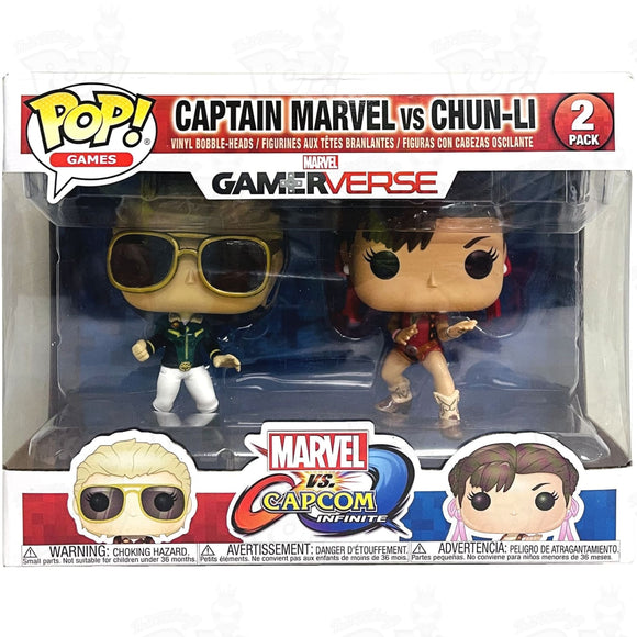 Marvel Gamerverse Captain Vs Chun Li (2-Pack) Funko Pop Vinyl