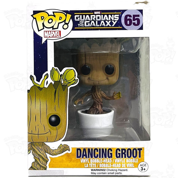 Marvel Guardians Of The Galaxy Dancing Groot (#65) White Pot Funko Pop Vinyl