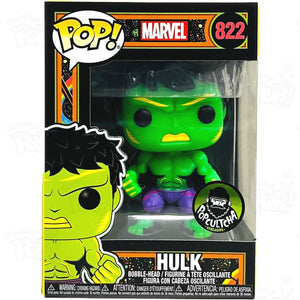 Marvel Hulk (#822) Black Light Popcultcha Funko Pop Vinyl