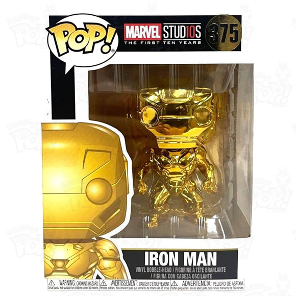 Marvel Iron Man Gold Chrome (#375) Funko Pop Vinyl