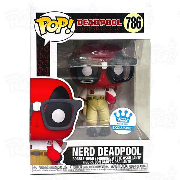 Marvel Nerd Deadpool (#786) Funko Stickered Pop Vinyl