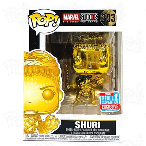 Marvel Shuri Gold Chrome (#393) 2018 Fall Convention Funko Pop Vinyl