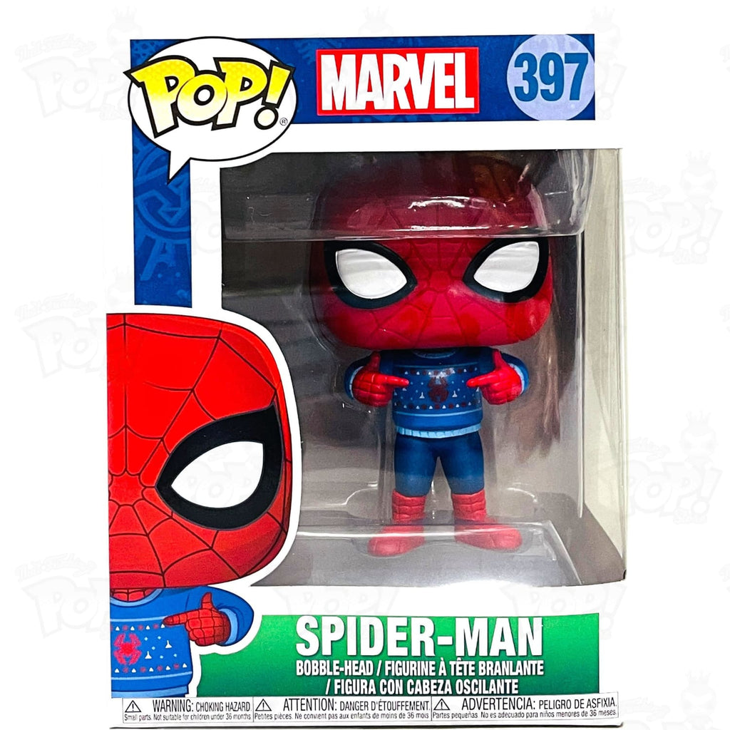 Christmas Sweater Spiderman Christmas Pop Funko Pint Size Heroes