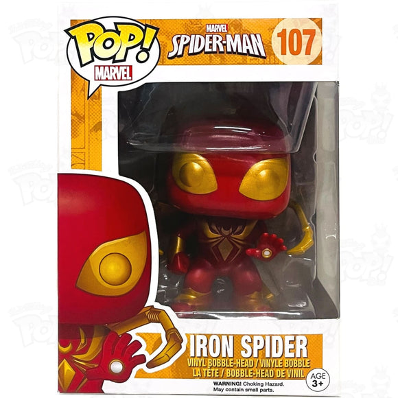 Marvel Spider-Man Iron Spider (#107) Funko Pop Vinyl