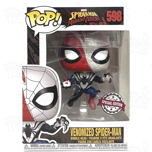 Marvel Spider-Man Maximum Venom Venomized Spider-Man (#598) Funko Pop Vinyl